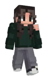 racing green and timber green Minecraft skin — Slim model — first worn by clabmika