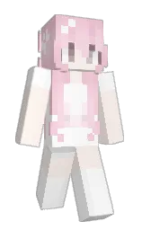 white and provincial pink Minecraft skin — Slim model — first worn by c1airo