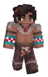 leather and woody brown Minecraft skin — Classic model — first worn by VIEINIC