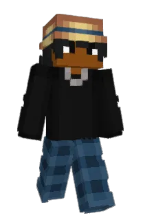 Front of blutuber's skin