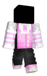 white and cod gray Minecraft skin — Classic model