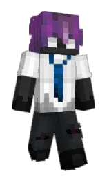 vivid violet and shark Minecraft skin — Slim model — first worn by CandyCat0102