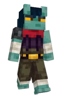 Front of Monozari's skin