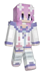 white and gallery Minecraft skin — Slim model — first worn by NeptunesHeart