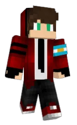 Redziete's Minecraft skin wearing the 15th Anniversary cape