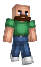 goblin and black Minecraft skin — Classic model — first worn by MulletMan