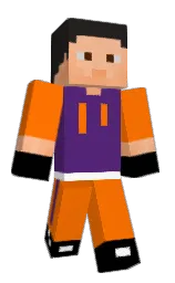 blaze orange and honey flower Minecraft skin — Classic model — first worn by BlockCB