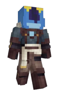 Front of Vyddial's skin