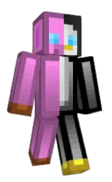 black and lavender rose Minecraft skin — Classic model