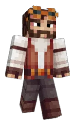 calico and cork Minecraft skin — Classic model — first worn by Lord_Mongo_