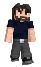 ebony and black pearl Minecraft skin — Slim model — first worn by YOU5E7