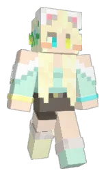 MaLu_oxo's Minecraft skin wearing the Pan cape