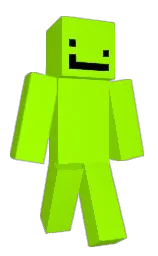 lime and black Minecraft skin — Slim model