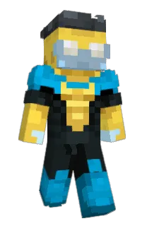 Front of Dequaz's skin