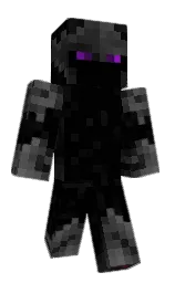 black and cod gray Minecraft skin — Classic model