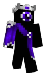 black and pigment indigo Minecraft skin — Classic model — first worn by XenoEsper