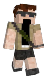 black and cashmere Minecraft skin — Slim model