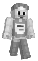 silver and boulder Minecraft skin — Classic model — first worn by ZarKoh_