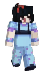 blizzard blue and cornflower Minecraft skin — Slim model