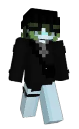 cod gray and spindle Minecraft skin — Slim model — first worn by GRAYY320