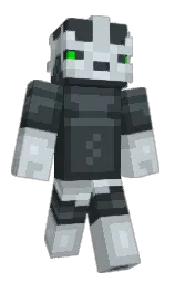 outer space and tower gray Minecraft skin — Classic model