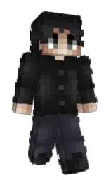 RainoX's Minecraft skin wearing the Hero cape
