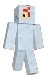 periwinkle gray and catskill white Minecraft skin — Classic model — first worn by DroplettIsCool