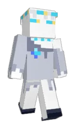 white and ghost Minecraft skin — Slim model — first worn by SentientToast