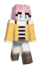caterain's Minecraft skin wearing the Aurora cape