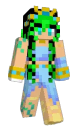 black and manhattan Minecraft skin — Slim model — first worn by CuteCypress