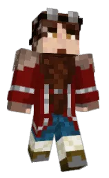 Rimri's Minecraft skin wearing the Aurora cape