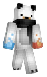 Tuwuki's Minecraft skin wearing the Pan cape