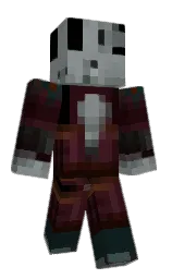 black and aztec Minecraft skin — Slim model — first worn by ArrowsOfFire