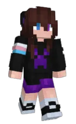 cod gray and mandys pink Minecraft skin — Slim model — first worn by foxenia_