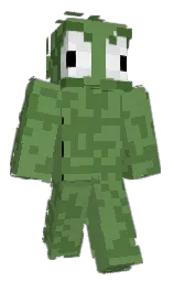 hippie green and fern green Minecraft skin — Classic model — first worn by kayb33s