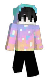 black and chantilly Minecraft skin — Slim model — first worn by Vigj