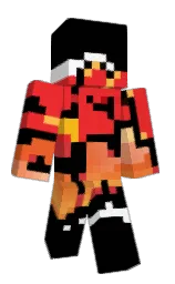 Minecraft-Skin in black und alizarin crimson — Modell: Schmal — zuerst getragen von IQuitRumbleSMP