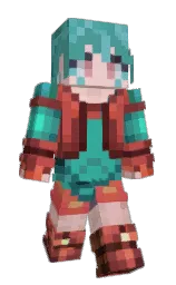chestnut and black Minecraft skin — Slim model — first worn by CeruleusOxide