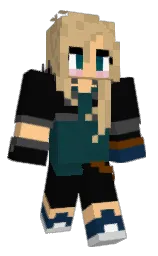 BunnyBoyDrew's Minecraft skin wearing the Vanilla cape