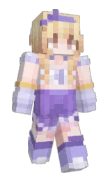AnonStein's Minecraft skin wearing the Purple Heart cape