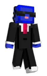 cod gray and cerulean blue Minecraft skin — Classic model