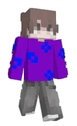 purple and americano Minecraft skin — Slim model