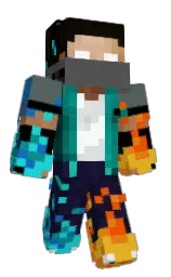 black and corduroy Minecraft skin — Classic model