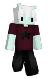 Nintt's Minecraft skin wearing the Menace cape