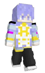 white and mine shaft Minecraft skin — Classic model