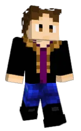 black and caramel Minecraft skin — Classic model — first worn by ESTELITOR