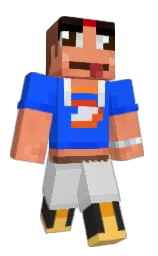 mercury and blue ribbon Minecraft skin — Classic model — first worn by testalt1