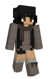 pine cone and cod gray Minecraft skin — Slim model