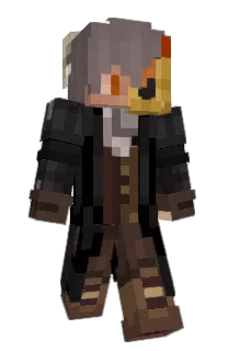 Front of Plued's skin