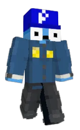 chambray and dark blue Minecraft skin — Slim model